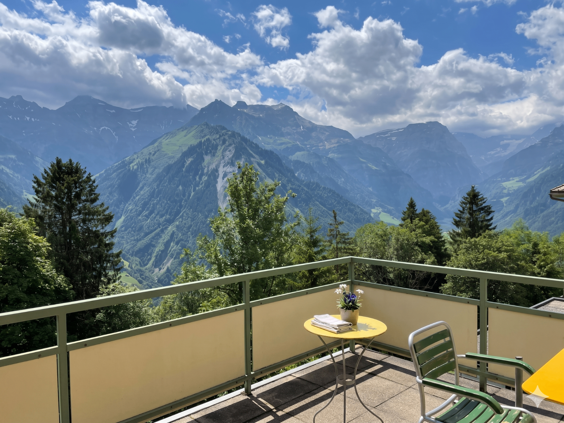 Ferienhaus Alpina in Braunwald mit Panoramablick auf die Glarner Alpen